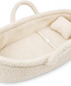 Cozy Dream Doll Bassinet - Baby Doll Portable Carrier - Fits for American Girl Dolls or Teddy Bears up to 18"(46cm) - White