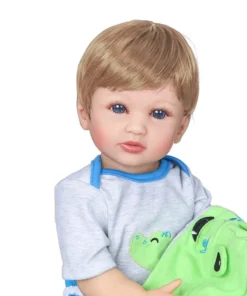 reborn baby boy blonde and black hair