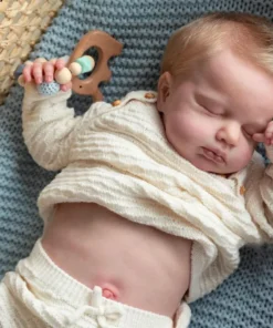 Reborn doll toddler Loulo Cuddly newborn doll with golden hair