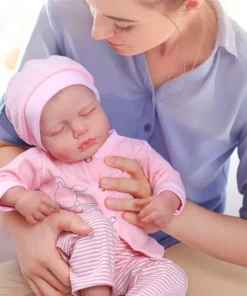 loulo Realistic Newborn Baby Doll cloth body