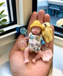 3.15 Inch 8 cm Full Silicone Body Mini Reborn Girl