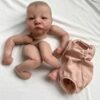 XAGMODSHN 48cm Painted Reborns Kits Soft Baby Dolls Accessories Lifelike-Silicone Dolls Baby Sleeping-Toy Children Party-Favor Reborns Doll Kits Silicone Doll Cloth Body Kit