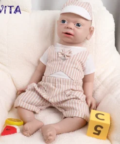 IVITA 21'' Full Floppy Silicone Reborn Baby Boy Handmade Lifelike Silicone Doll
